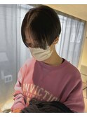 modeline切りっぱなしボブエアリーロング美髪ピンクブラウン