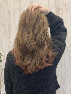 ジョワイエール(JOAILLIER) インナーカラーコーラルピンク