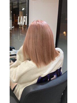 ラフ 難波店(LAFF) #黒髪#ボブルフ#ネビージュ#小顔#ワンレン