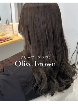 クレア 岡崎南店(CREA) オリーブブラウン/大人カラー/ブリーチなし