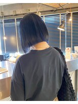 キーン 立川店(keen)&nbsp;【keen×RIN】インナーカラー+切りっぱなしボブ