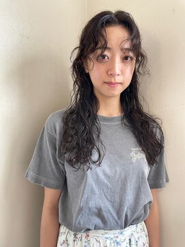 ソイ 下北沢(soi) 【wave perm】ロングパーマ_前髪パーマ_オリーブベージュ