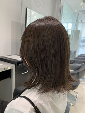 アッシュ 稲田堤店(Ash) 外ハネボブ×キャラメルブラウン