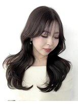 ワン バイ ジエクト(One by The Ect)&nbsp;【レイヤーロング】透け感グレージュシースルーバング