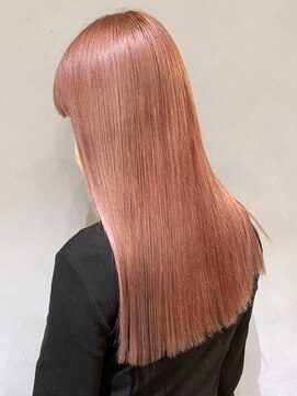 アルバム 新宿(ALBUM SHINJUKU) ピンクアッシュ_レッドブラウンハッシュカット_ba356321