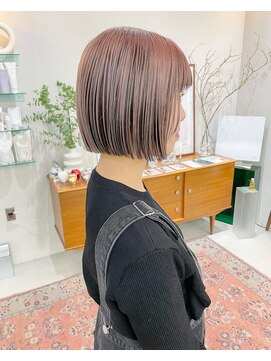 ヘアー アイス カンナ(HAIR ICI Canna) 20代30代ダブルカラーシアーピンクミディアムアンブレラカラー
