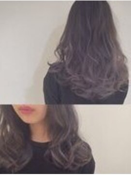 グッドフェローズ ミナミホリエ(GoodFellas minamihorie) アンニュイなシルバーパープルのグラデーションカラー