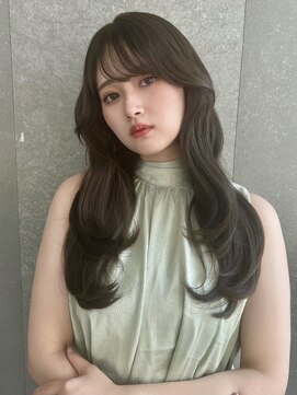 ロンドイディールバンダイ 新潟万代(Lond ideal) レイヤーカット×グレージュの韓国ヘア