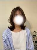 ミディアムレイヤー/レイヤーカット/韓国風スタイル
