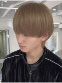 襟足マッシュ/ミルクティーブラウン