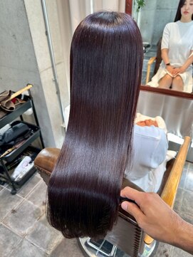 ムード(MOOD,) 暗めカラー/グランマッシュ[レイヤーカット/髪質改善/銀座]