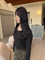 ローレンアオ(LOREN AO)&nbsp;くびれヘア/アプリコットオレンジ/夏のヘアアレンジ/矢場町