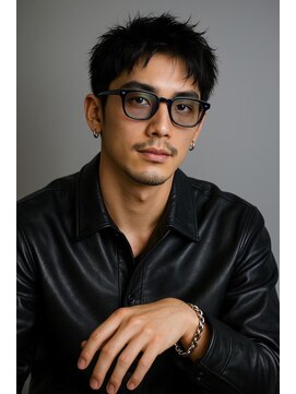 にもう サーフカール&ブルーブラック フェザーパーマ サーフ