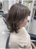 白髪ぼかし/脱白髪染め/白髪/大人女性/髪型/細めハイライト
