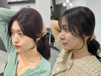 アクション 心斎橋店(ACTION)の写真/【心斎橋駅3分】トレンドのフェイスレイヤー/韓国風カットで小顔効果◎大人可愛い垢抜けヘアに♪