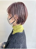 ふんわりショートボブ透明感アッシュブラウン小顔ナチュラル
