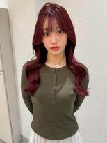 バランス ハレまち通り岡山駅前店(balance.)&nbsp;ブリーチなしボルドーカラー×韓国