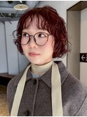 前髪カットミディアム顔周りレイヤー大人ガーリー_ba576911