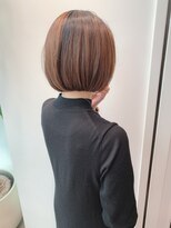 stair : case ginza7【ステアケース】 大人かわいい透明感カラー白髪ぼかし前下がりボブまとまる