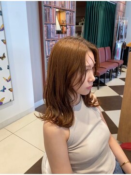 アース いわき店(HAIR&MAKE EARTH) シースルーバング×くびれミディ
