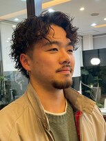 ヘアーアンドエステ ハラダ 滝ノ水店(Hair&Esthe Harada)&nbsp;メンズ/波巻パーマ/マッシュショート