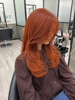 カイノ イオンモール大和郡山店(KAINO)&nbsp;オレンジカラー×韓国ロングレイヤー