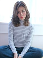 アンス 大阪梅田(ANs.)&nbsp;グレージュ×スポンテニアス×グラデーションカラー ミディアム