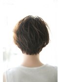 〔自由が丘 AUQWA〕大人かわいい無造作カールショートボブ
