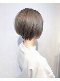 ショート×ミルクティーグレージュ