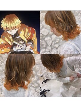 モアナ バイ ヘッドライト 沖縄南風原店(Moana by HEADLIGHT) 裾カラー#デザインカラー#イメチェン