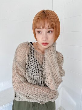 リトル 渋谷(little) ブリーチなしダブルイルミナカラーxトレンド感抜群ミニボブ