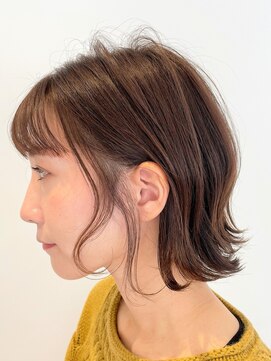 アズールサン 草加西口店(azule-sun) キレイめカジュアル,,艶感,ビターショコラ,外ハネボブ　[草加駅]