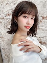 リープアルケー ヘアアンドヘッドスパ 錦糸町北口店(leap arche Hair&head spa)&nbsp;大人かわいい/レイヤーロング/グレーベージュ/前髪パーマ/錦糸町