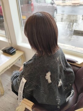 エルベ 内原店(elve) ボブ×ベージュ