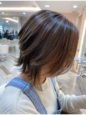 【cropes辻堂 斉藤】ハイライト×前下がりボブ