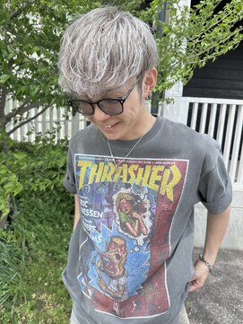 ダスティ穂高店 ホワイトカラー_ハイトーンカラー_メンズカット