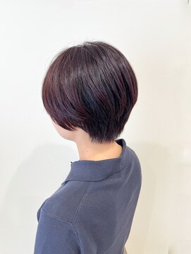 ブカブク(BUKA BUKU) ショートスタイル　ピンクブラウン　レイヤーショート