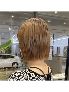 サンド 大阪梅田(sand) ＠hitoshi__sandレイヤーカット/オリーブベージュ/大阪梅田