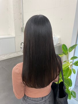 ノク 渋谷(nok) 髪質改善ストレート艶髪_オリーブベージュレイヤーカット