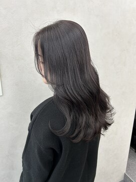 クム 横浜(qumu) 【qumu MARIKO】アッシュラベンダー×ブリーチなしカラー