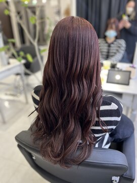 エース 春日部店(A) ブリーチなしカシスレッド