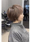 40代50代60代白髪マッシュショートボブ大人美人くびれ髪質改善