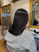 ロンドアベニール 北千住(Lond avenir)&nbsp;ブリーチなしチェリーブラウン髪質改善縮毛矯正酸性ストレート