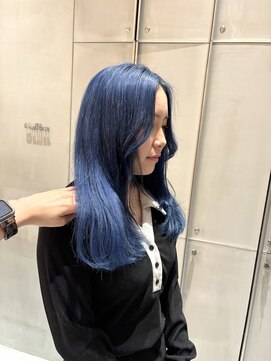 ヘアサロン ガリカ 表参道(hair salon Gallica) 【風香】グレーに色落ち☆鮮やかブルー
