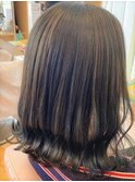 〈wave和合店〉ココアベージュ　外ハネプリカールボブ