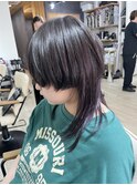 ロングマッシュウルフ/ストレートパーマ/弘前市