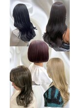 色落ちまで計算した透明感カラー・ダメージレスを心がけた施術