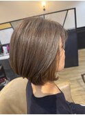 クラゲヘアー/小顔に見せるヘア/ココアベージュ/蟹江