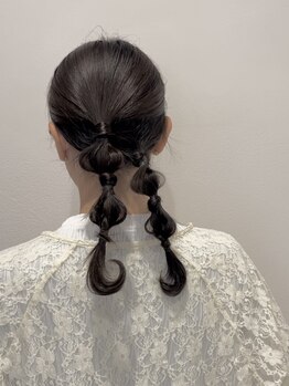 完全個室×マンツーマンで叶う☆特別な日を更に華やかに。トレンドヘアセットならhair salon comoへ♪