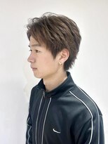 ネオリーブウリ 二子玉川店(Neolive uri)&nbsp;ブルーブラックフェザーパーマサーフカールセンターパート